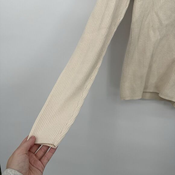 Ralph Lauren Polo Jeans Co Beige & Brown Sweater Top Size Medium Y2k - Picture 8 of 10